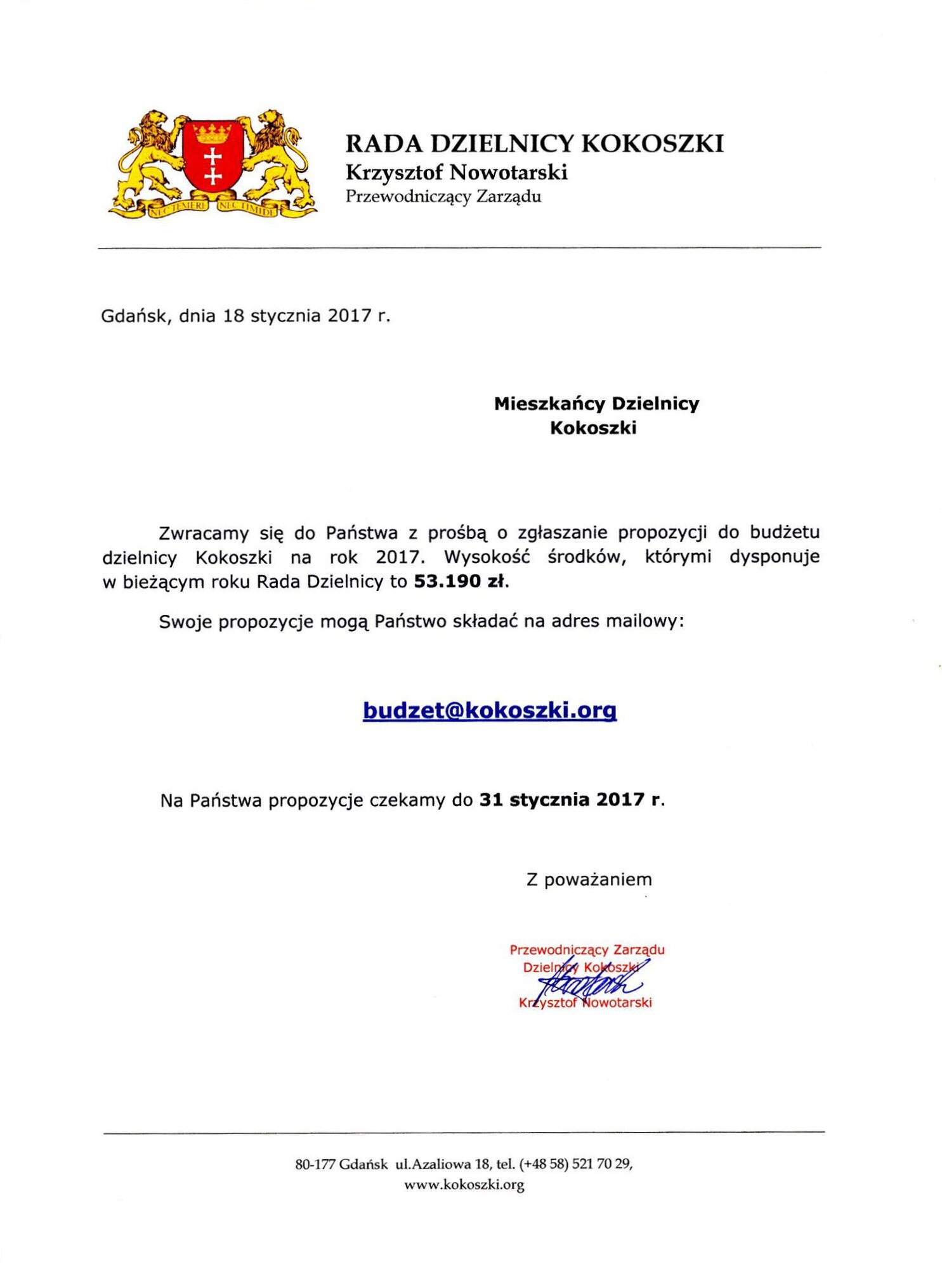 konsultacje budzetowe